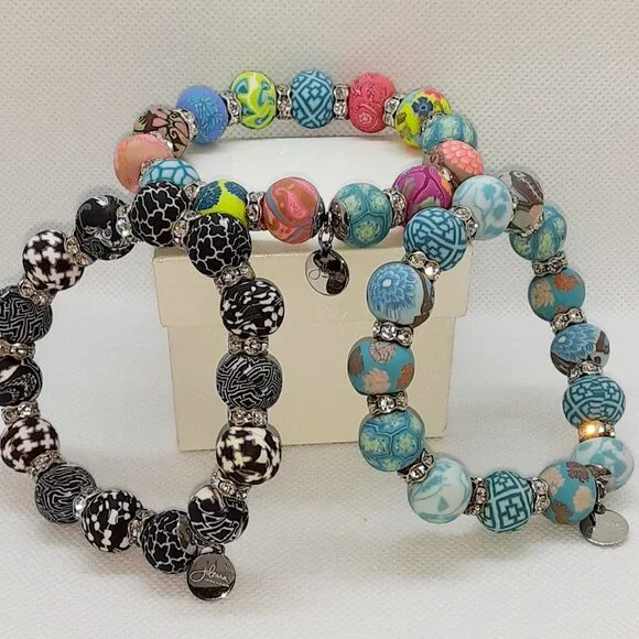 CLOSET SALE!! New Jilzara polymer premium clay beaded bracelet - Picture 8 of 8